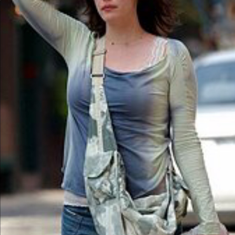 ISO-STELLA MCCARTNEY Newsprint Crossbody Nylon bag